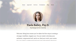 Desktop Screenshot of paolabailey.com