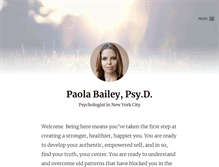 Tablet Screenshot of paolabailey.com